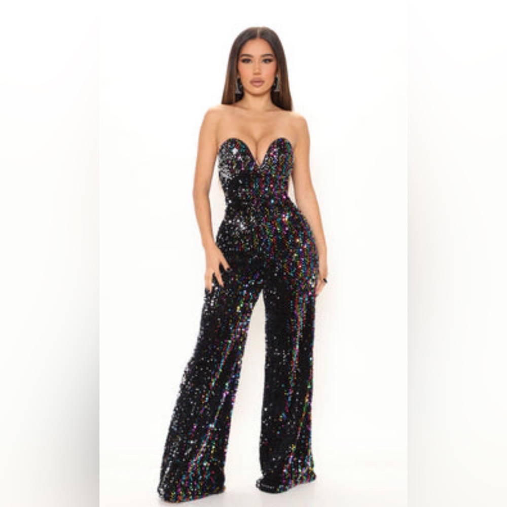 Sequin party jumpsuit – XL